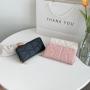 HR512 Women's PU Leather Purse New Wallet Long Fashion Handbag Embossed Geometric Pattern Zipper Wallet Clip Coin Holders