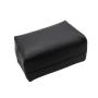 Wholesale cosmetic bags luxury soft leather travel make up bag with custom logo