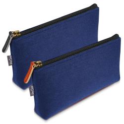Gelory Promotion Gift Polyester Fabric Gray Pencil Case Custom Logo Pencil Case Bag Make Up Pouch