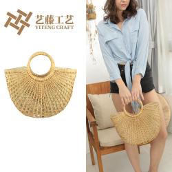 OEM Sac Plage En Paill 2022 Bolso Paja Bolsa De Palha Bors Paglia Large Tote Handmade Hollow Out Woven Beach Summer Straw Bags