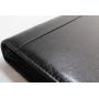 Zip folio with ring binder leather zipper planner with logo high quality zip folio