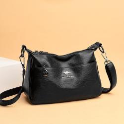 2024 New Women's Messenger Bags Handbag Pu Leather Zipper Crossbody Shoulder Bag for Women Fashion Ladies Handbag