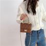 2023 New Design Small Shoulder Bag Mini Diamond PU Leather Handbag Metal Chain Shoulder Straps Square Women Luxury Crossbody Bag