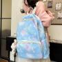 HR758 Hot Selling School Girl Backpack Travel Fresh Shoulder Bag Cute Laptop Backpack Contrasting Colors Student Schoolbag