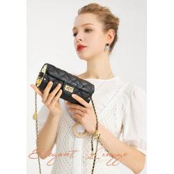 2024 New Design Small Size Phone Purses For Women Stylish Quilted Women'S Chain Shoulder And Handbags Female Crossbody Bags