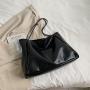 Casual large bag, new trendy fashion, simple ins women's bag, shoulder bag, large capacity commuting tote bag