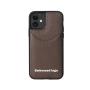 Custom Cell Phone Cover Case Litchi Pattern Genuine Leather Design With Card Pocket Slot Brand Phone Case