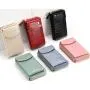 HR190 New Trend Mobile Phone Card Holder Bag Pu Fashionable Birthday Gift Wallet Multifunctional Women'S Long Crossbody Wallet
