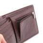 Top grain genuine leather men's two in one wallet