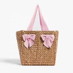 2023 Summer Fashion Straw Ladies Tote Bags Beach Bags Hot Selling Lady Tote Handbags High Quality Bow Womens Tote Bags
