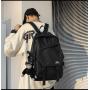 ZF122 College and High School Students Schoolbag Nylon Waterproof Wear-resistant Shoulder Bag Male Simple Versatile Travel Bag
