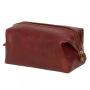 travel leather zipper toilet bag large leather dopp kit big capacity toilet bag