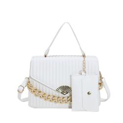 Korean Fashion Bag Lady Solid Color Women's Handbag Vintage Single Shoulder Crossbody Bag JY1109