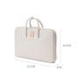 2023 Grey Eco Friendly Pu Vegan Leather Portable Office Bags Business Computer Messenger Laptop Bags