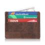 Slim Portafogli Carte Credito Vera Pelle Uomo In Pelle Rfid Porta Carte Titolare Cuoio Di Sughero