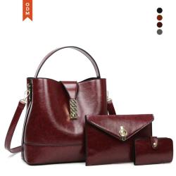 carteras para mujer 2024 New Ladies Hand Bags Retro 2 Pcs Set Purse And Handbags For Women