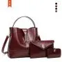 carteras para mujer 2024 New Ladies Hand Bags Retro 2 Pcs Set Purse And Handbags For Women