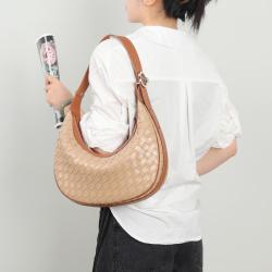New High Quality Women Fashion Woven Genuine Leather Handbag Ladies Designer Crossbody Hand Bags Luxury Shoulder Hobo Bags