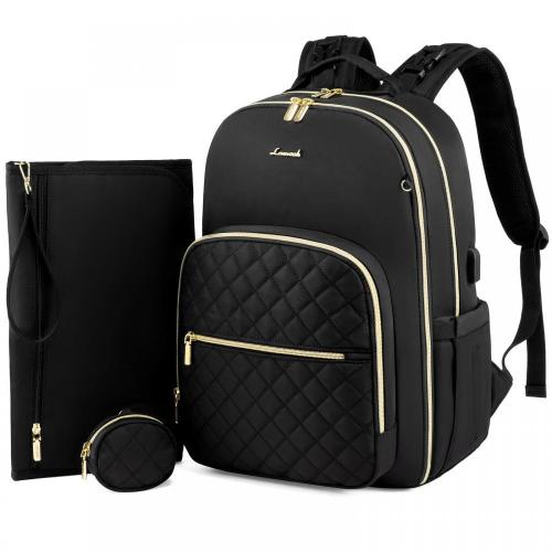Manufacturer Custom 2022 New Designer Unique Luxury Nylon Waterproof With Changing Station Mommy Bag Baby Diaper Bag Backpack