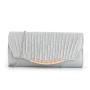 Women's Evening Bags Chain Crossbody Pleated Party Ladies Purse Wedding Handbag Clutch Bags