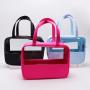 Personalised Clear PVC and Nylon Wash Bag Cosmetic Large Travel Waterproof Makeup Tote Bag Toiletry Storage Organizer Bag