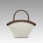 Handbag Factory Custom 2024 Newest Fashion Ladies Hand Bags Luxury Pu Leather Woven Basket Design Women's Bucket Handbags