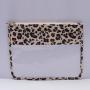 Bridesmaid Gift Personalized Chenille Letter Patch Transparent PVC Clear Bag Travel New Makeup Bag Trendy Cosmetic Toiletry Bag