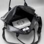 Gelory Gym Custom Logo Travel Bags Leather Sport Bag  Man Waterproof Hand Travel Bag Print Logo