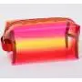 Rainbow Makeup Organizer 4 Set TPU Semi Clear Women Wash Toiletry Bag for Trip Pencil Case Storage Cosmetic Bags for Travel