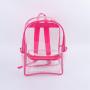 Keymay New Arrival High Quality Candy Color Large Capacity Clear PVC Waterproof Rucksack Girl Backpack Clear School Backpack