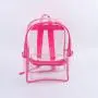 Keymay New Arrival High Quality Candy Color Large Capacity Clear PVC Waterproof Rucksack Girl Backpack Clear School Backpack
