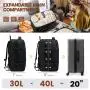Waterproof 15.6 17 18 inch Men Women Laptop Backpacks Bags with 3 Packing Cubes Large Capacity 40L 50L Travel Backpacks Carry on