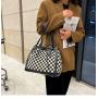 Trendy Ladies  Designer Bags Classic Checkered Pattern Big Tote Messenger PU Leather Handbags Top Handle Satchel Ladies Hobo