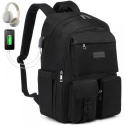 LOVEVOOK 2022 College School Teen Student bookbags large 15.6inch bags Women men travel work Laptop Backpack with Charging Port