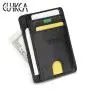 CUIKCA RFID Blocking Carbon Fiber Pattern PU Leather Wallet Purse Unisex Driver's License Card Holder Business ID Bank Card Case
