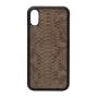 Real Exotic Leather Mobile Phone Accessories Gray Snake Skin Mobile Cell Phone Case for Iphone  12 13 14 15 mini pro max