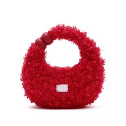 2024 Winter Fur Bag women's Work handbag Korean Style Luxury Trend Faux Fur Fuzzy Fluffy Plush  Lady Women's Shoulder Bags