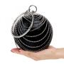 HR418 New Popular Tassel Dinner Clutch Bag Women's Luxury Handheld Banquet Bag Metal Dress Versatile Evening Party Circular Bag