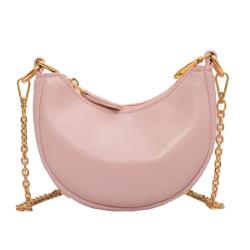 Summer New Style Fashion High Sense Single Shoulder Bag Letter Chain Pleated High Quality Armpit Bag Popular Borsa Dumplings Bag