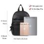 2024 new simple women's fashion bag back large capacity travel retro PU multi-pocket backpack