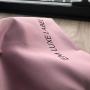 Thick Rose Pink Satin Drawstring Pouch Matt Satin Gift Packaging Pouch