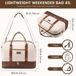 LOVEVOOK unisex accept customized logo shoulder bag for men women suitcases large weekender bag carry on luggage travel bags