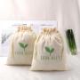Good Quality Cotton Linen Drawstring Bag For Hat Clothing Sock Custom Logo Muslin Cotton Shopping Dust Pouch