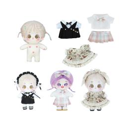 Little skirt can changing doll dressing humanoid  cotton custom doll props accessories 20cm cute doll