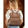 LOVEVOOK 2023 new arrival PU leather fashion retro backpack purse for women mini 12.5in 14in travel work school laptop backpacks