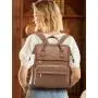 LOVEVOOK 2023 new arrival PU leather fashion retro backpack purse for women mini 12.5in 14in travel work school laptop backpacks