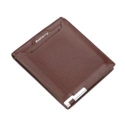 OEM026 Men Wallets Fashion Short Design Card Holder Men Leather Purse Solid Coin Pocket Wallet Bank ID Credit Card Case