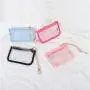 Keymay New Design RTS Fast Shipping 10 Colors Waterproof Cute Girls Clear PVC Coin Purse PVC Wallet Keychain Mini Bag Keychain