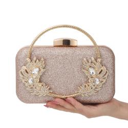Wholesale daily party rhinestone clutch bags for ladies hand bag diamond chain shiny evening bags women handbags and purses