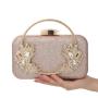 Wholesale daily party rhinestone clutch bags for ladies hand bag diamond chain shiny evening bags women handbags and purses
